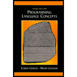 Picture of the cover of the book entitled Programming Language Concepts