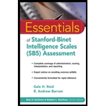 Essentials of Stanford-Binet Intelligence Scales (SB5) Assessment