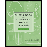 Chef's Book of Formulas, Yields, and Sizes