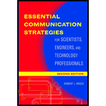 Essential Communication Strategies : For Scientists, Engineers, and Technology Professionals