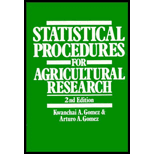 Statistical Procedures for Agricultural Research