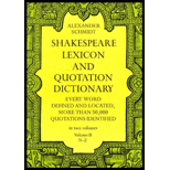 Shakespeare Lexicon and Quotation Dictionary, Volume II