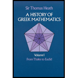 History of Greek Mathematics - Volume 1