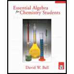 Essential Algebra for Chemistry Students