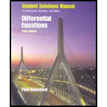 Differential Equations - Student Solutions Manual
