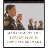 Management and Supervision in Law Enforcement - With Infotrac