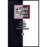 Weimar Republic Sourcebook