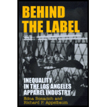 Behind the Label : Inequality in the Los Angeles Apparel Industry