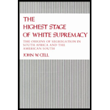 Highest Stage of White Supremacy : The Origins of Segregation in South Africa and the American