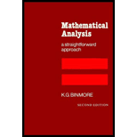 Mathematical Analysis: A Straightforward Approach