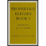 Propertius Elegies, Book I