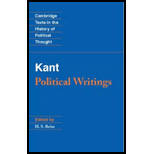 Kant: Political Writings