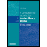Computational Introduction to Number Theory and Algebra