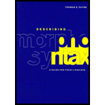 Describing Morphosyntax: A Guide for Field Linguists | Columbia ...