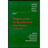 Religion Within Boundaries of Mere Reason: And Other Writings