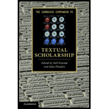 Cambridge Companion to Textual Scholarship