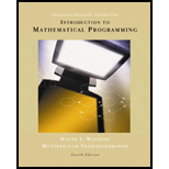 Introduction to Mathematical Programming, Volume I - With CD