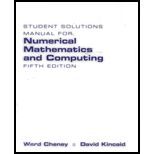 Numerical Mathematics and Computing - Solution Manual