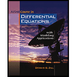 First Course in Differential Equations with Modeling Applications - With CD