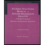 Applied Regression Analysis : A Second Course in Business and Economic Statistics (Student Solutions Manual)