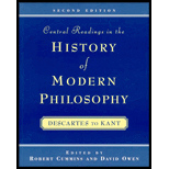 Central Readings in the History of Modern Philosophy : Descartes to Kant