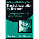 Writing and Publishing Your Thesis, Dissertation, and Research: A Guide for Students in the Helping Professions