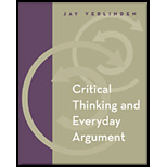 Critical Thinking and Everyday Argument