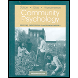 Community Psychology : Linking Individuals and Communities