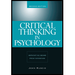 Critical Thinking In Psychology: Separating Sense from Nonsense