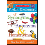 Pocket Dictionary of Synonyms, Antonyms and Homonyms