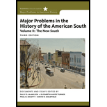 Major Problems in the History of the American South, Volume II