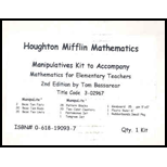 Mathematics for Elementary School Teachers - Manipulative Kit