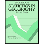 Statistics in Geography (Paperback)