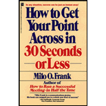 How to Get Your Point Across in 30 Seconds
