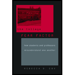 College Fear Factor: How Students and Professors Misunderstand One Another