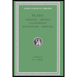 Plato Volume 9: Timaeus - Critias - Cleitophon - Menexenus - Epistles