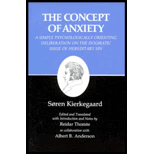 Concept of Anxiety (Paperback)