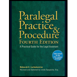 Paralegal Practice and Procedure: A Practical Guide for the Legal Assistant
