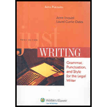 Just Writing : Grammar, Punctuation and Style for Legal Writer - With CD