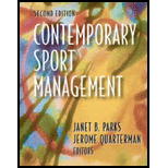 Contemporary Sports Management