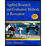 Applied research and evaluation methods in Recreation