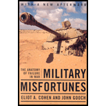 Military Misfortunes: Anatomy of Failure in War
