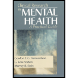 Clinical Research in Mental Health
