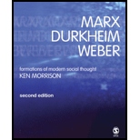 Marx, Durkheim, Weber : Formations of Modern Social Thought