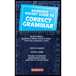 Barron's Pocket Guide to Correct Grammar