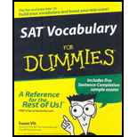 Sat Vocabulary for Dummies