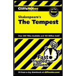 Cliff's Notes on Shakespeare's The Tempest