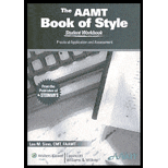 AAMT Book of Style Student Workbook - With CD and Access
