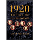 1920: The Year of the Six Presidents