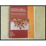 Introduction to Algebra and Pharmaceutical Mathematics: An Introductory Course for Students in Nursing, Pharmacy Technology, and Other Health Careers